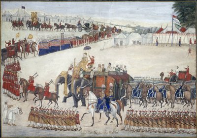 Una procesión de elefantes de Indian School