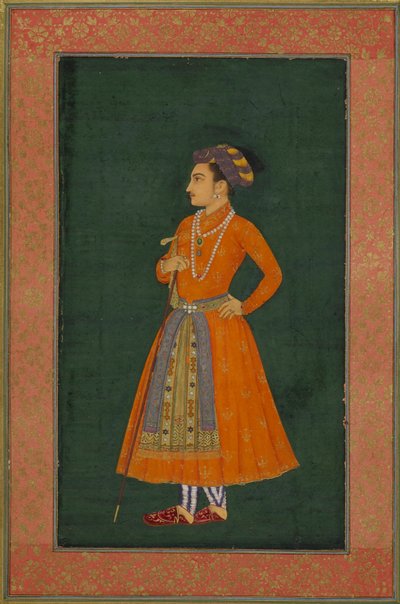 Un príncipe vestido de naranja, ilustración de 