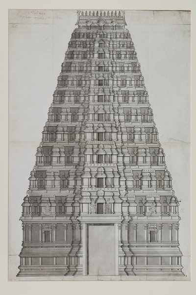 Un gopuram de doce pisos de Indian School