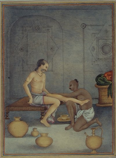 Add 27255 fol.208v A Man with his Ghulam Servant, from 