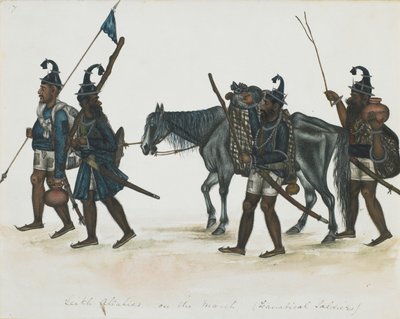 Sijs Akali en marcha, c.1850 de Indian School