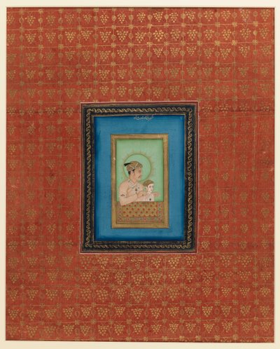 Akbar y uno de sus hijos o nietos, 1875-1900 de Indian School