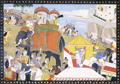 Una ilustración del Hamir Hath, principios del siglo XIX de Indian School