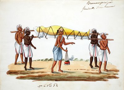Procesión funeraria brahmán de Indian School