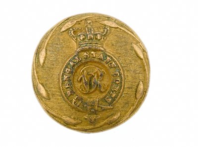 Botón, Cuerpo de Estado Mayor de Bengala, 1876-1891 de Indian School