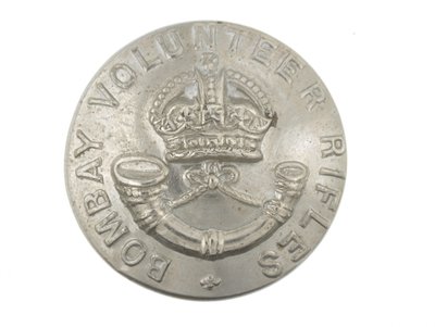 Botón, Rifles Voluntarios de Bombay, 1901-1947 de Indian School
