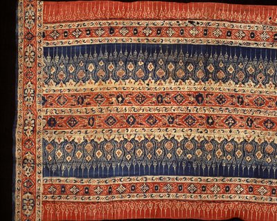 Falda ceremonial de la Costa de Coromandel para el comercio tailandés de Indian School