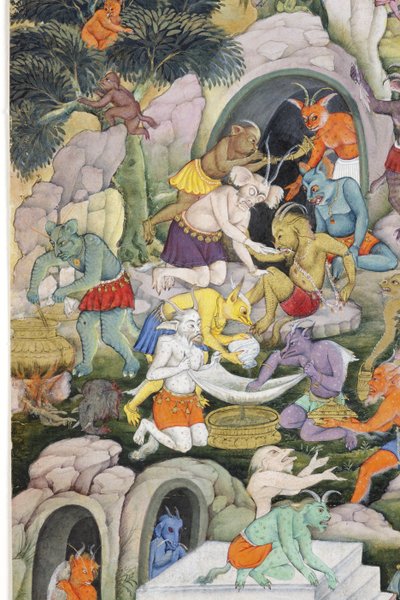 (detalle) Demonios en un paisaje salvaje de Indian School
