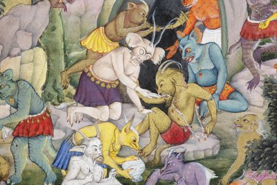 (detalle) Demonios en un paisaje salvaje de Indian School