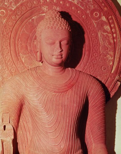 Detalle de un Buda, de Jamalpur de Indian School