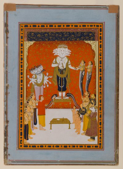 Devociones a Nagadevata, Rajasthan, c.1790 de Indian School