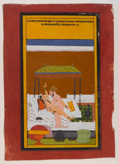 Pareja Abrazándose, c.1725-1730 de Indian School