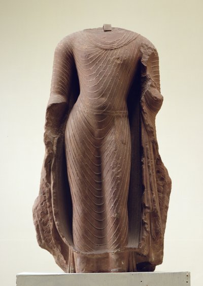 Figura de un Buda de pie, Jamalpur, Mathura de Indian School