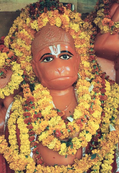 Hanuman, el Dios Mono (esmalte incrustado) de Indian School