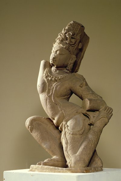 Harihara bailando en la pose alidha, Dinastía Prathara de Indian School