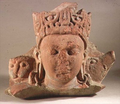 Cabeza de Vaikuntha Vishnu, Mathura, Uttar Pradesh de Indian School