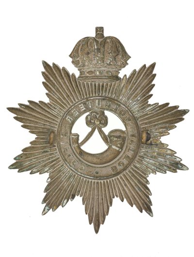 Insignia de casco, Rifles Voluntarios de Bombay, 1877-1901 de Indian School