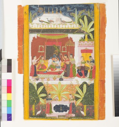 Hindol Ragini de Malkos, c.1675 de Indian School
