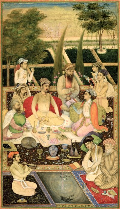Dos príncipes en un jardín de Indian School