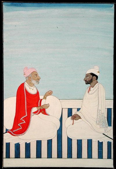 Un rajá sostiene una audiencia, c.1800 de Indian School