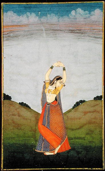 In. 57.13 Una mujer anhelando a su amante, c.1780 de Indian School