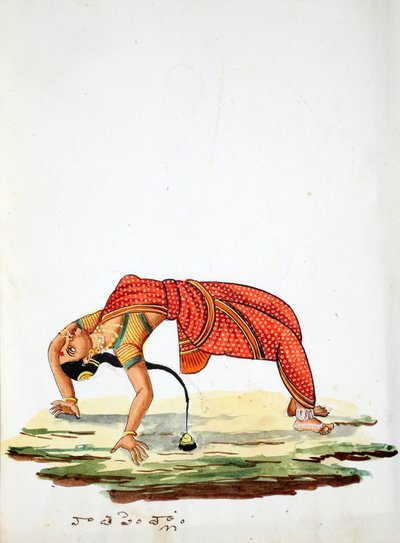 Mujer india bailando de Indian School