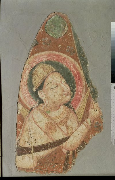 Indra, Balawaste, siglo VII-VIII (pintura mural) de Indian School