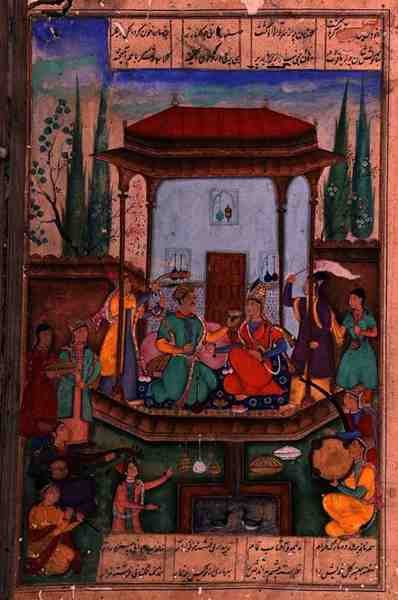 Iskandar en el Trono, folio 88a, de 