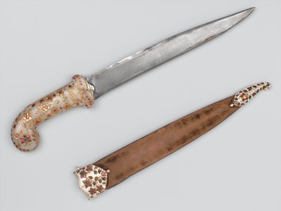 Khanjar que perteneció a Tipu Sultan, tomado en Seringapatam, circa 1799 de Indian School