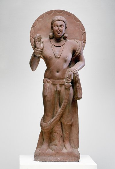 Maitreya, un futuro Buda, cultura de Ramnagar, de Ahichatra, Uttar Pradesh, 200 d.C. de Indian School