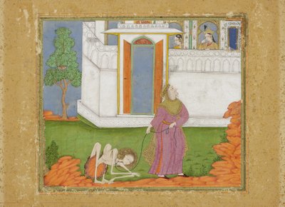 Majnun reducido a un estado abyecto de Indian School