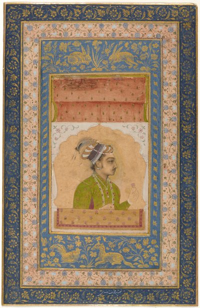 Retrato en miniatura de Dara Shikoh, c.1640 de Indian School
