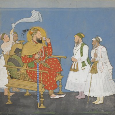 Muhammad Adil Shah II con cortesanos y asistentes de Indian School