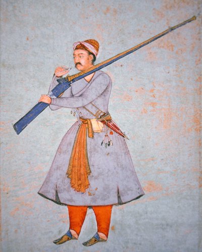 Oficial del ejército mogol, c.1585 de Indian School