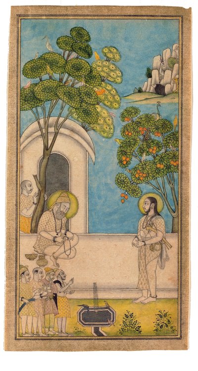 Un hombre santo visita a otro de Indian School