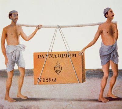 Opio de Patna, India, con destino a China durante las Guerras del Opio de Indian School