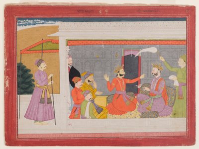 Página de una serie de Rukmini Haran, c.1780-1800 de Indian School