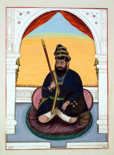 Phola Singh Nihang, del Reino del Punjab, sus Gobernantes y Jefes, volumen II de Indian School