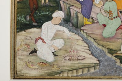 Picnic durante una cacería (detalle) de Indian School