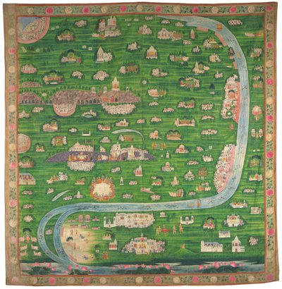 Mapa de peregrinación de Vraj de Indian School