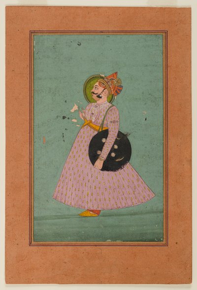 Retrato de Maharaja Bakhat Singh, principios del siglo XIX de Indian School