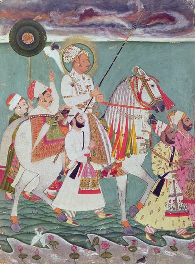 Retrato del Maharajá Ajit Singh de Jodhpur (1678-1724) de Indian School