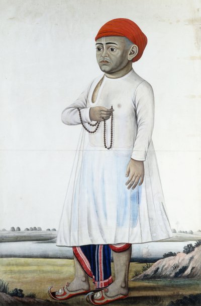 Retrato de un notable, c.1780-1790 de Indian School