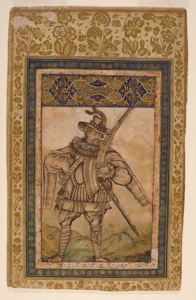 Retrato del almirante portugués Albuquerque de Indian School