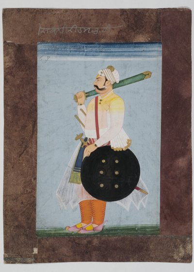 Retrato del jefe Rathor Ridmal de Indian School