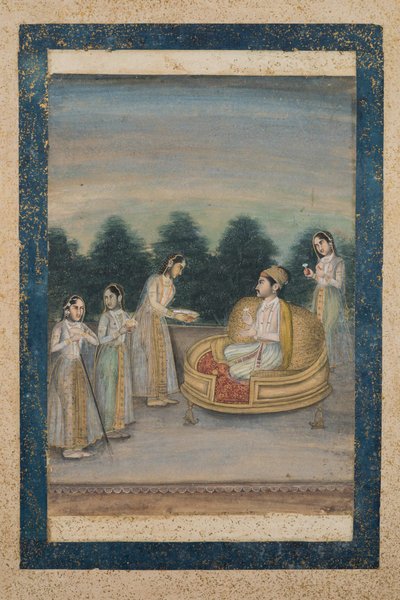 Príncipe atendido por cuatro damas de Indian School