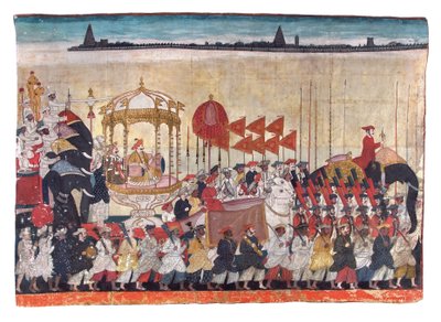 Rao Tuljaji en procesión de Indian School