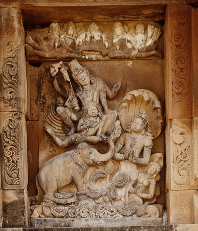 Relieve del Templo de Vishnu, c.500 d.C. de Indian School
