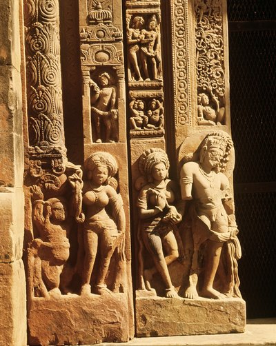 Relieve de la entrada del Templo de Vishnu, c.500 d.C. de Indian School