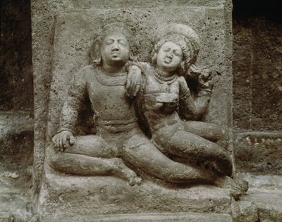 Relieve de una pareja Mithuna, de la Cueva 4 de Indian School
